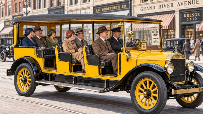 How an informal jitney route operated